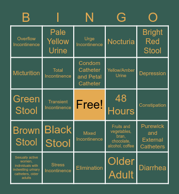 BING-gotta-GO Bingo Card