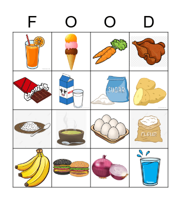 Food, Please! Bingo Card