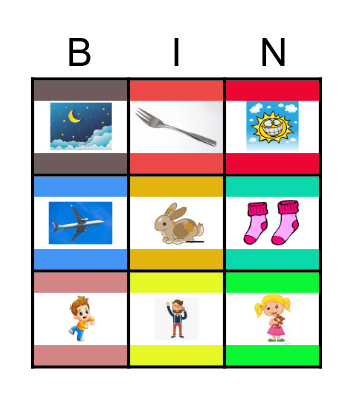 What I can see Bingo Card