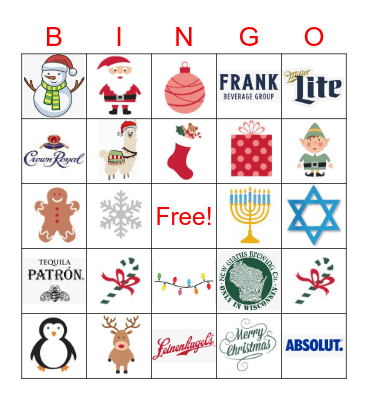Holiday Bingo Card