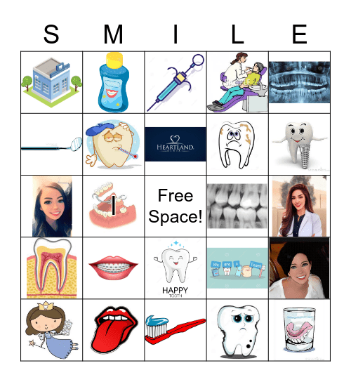 Oral Hygiene Bingo Card