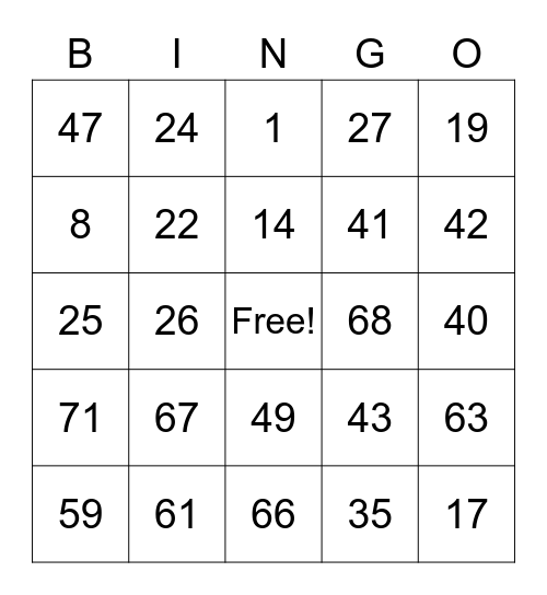 MaryMount SCEC 28/11/2022 #2 Bingo Card