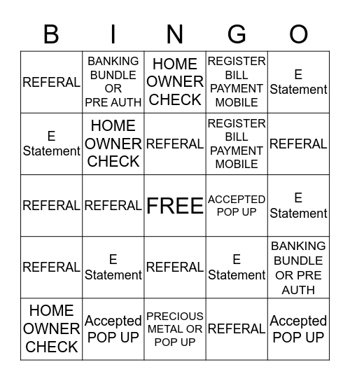 Monday November 23 Bingo Card