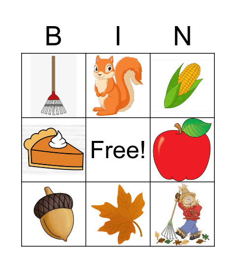 FALL BINGO Card