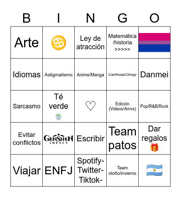 JULS BINGO Card