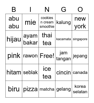 bingo viorkan Bingo Card