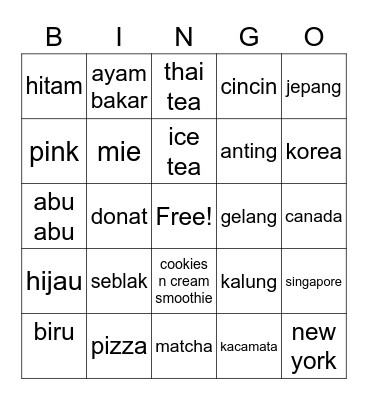 Viorkan Bingo Card