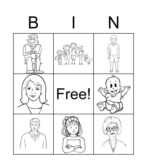 FAMILY Bingo Card