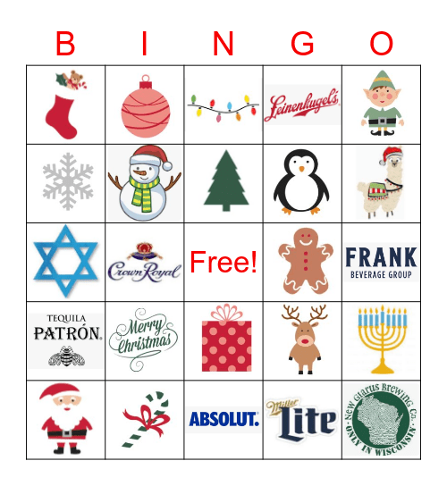 Holiday Bingo Card