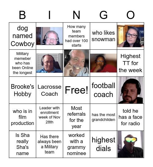 ECPI Military Bingo Card