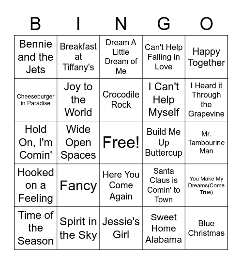 Singo Bingo Card
