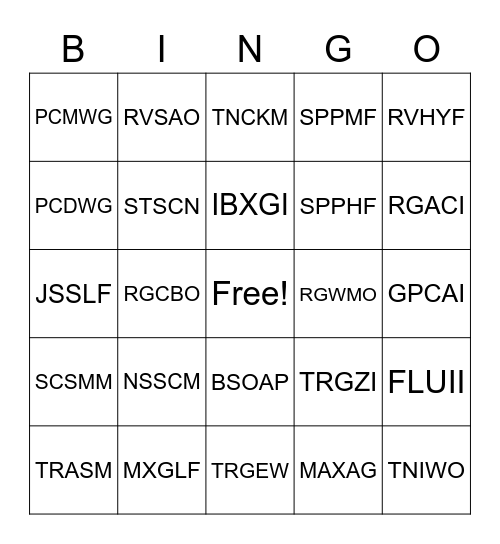 2022 IT Summit Bingo Card