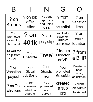 CPS WEEK BINGO Card