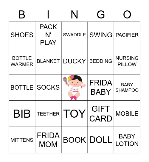 Taco Bingo Card