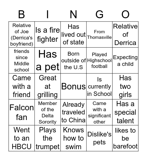 Bon Voyage! Bingo Card
