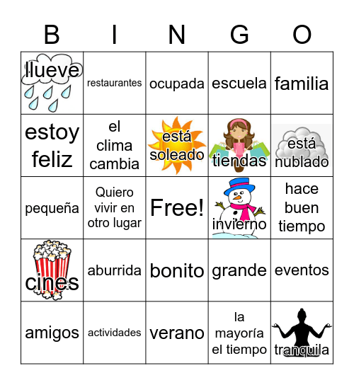 Bingo de lectura de invierno para niños y adolescentes