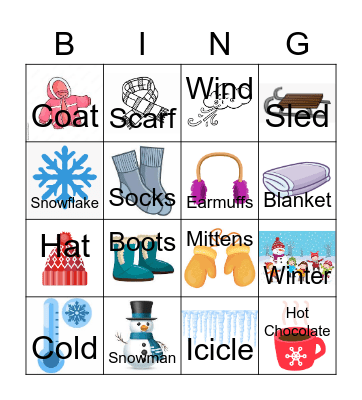 Winter Bingo Card