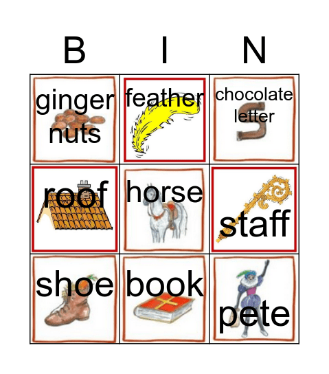 Bingo Saint Nicholas Bingo Card