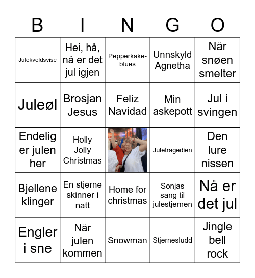 STINE OG SARAS JULEBINGO Card