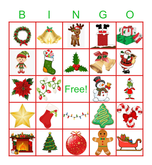 Christmas Bingo Card