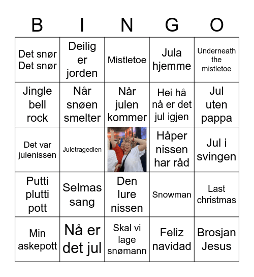 STINE OG SARAS JULEBINGO Card