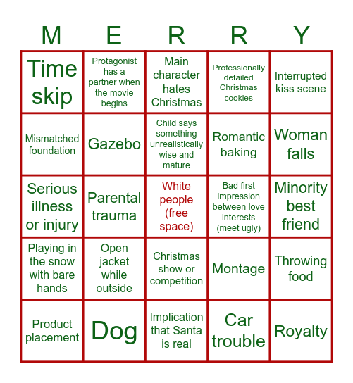 Hallmark Movie Bango Bingo Card