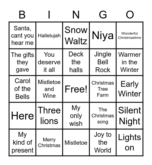 BINGO CDO Bingo Card
