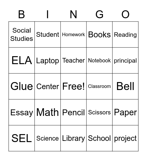 ED 360 Bingo Card