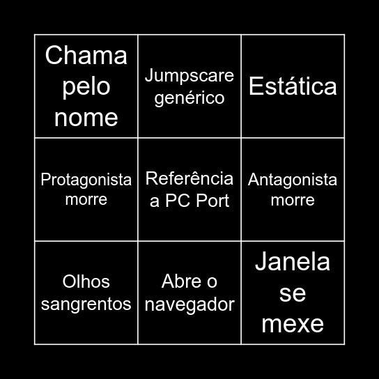 Clichê.exe Bingo Card