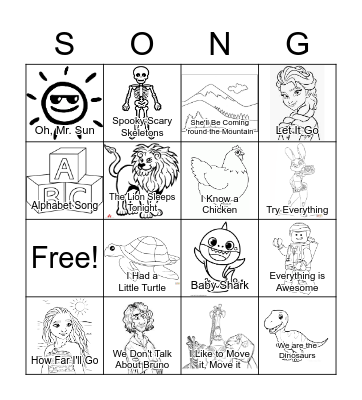 Music Bingo Card
