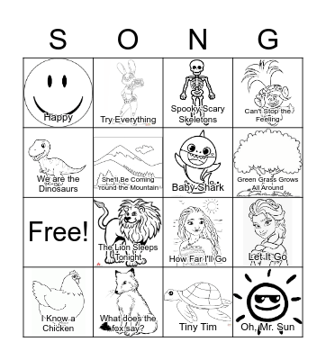 Music Bingo Card