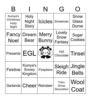 Winter ILD Bingo Card