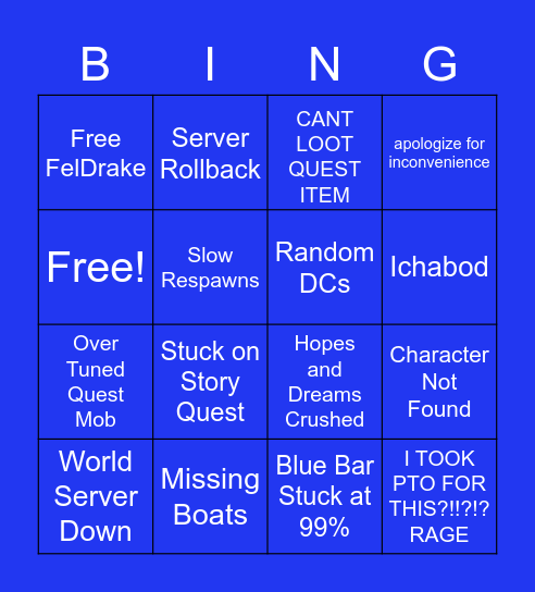 Dragonlands Launch Bing Bingo Card