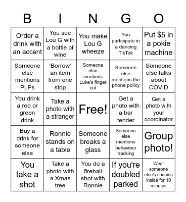 Diverse Learning Christmas Party Bingo Card