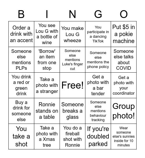 Diverse Learning Christmas Party Bingo Card