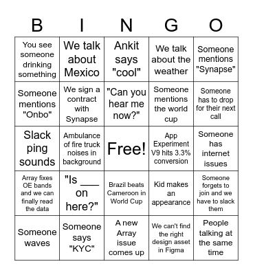 CONNP Bingo Card