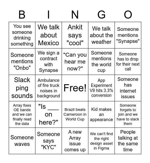 CONNP Bingo Card