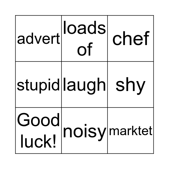 Bingo Card