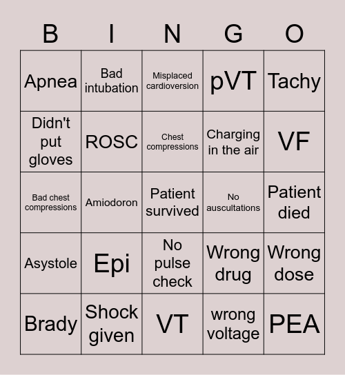 ALS Bingo Card