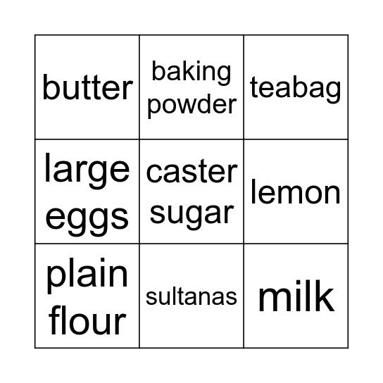 GUGELHUPF Bingo Card