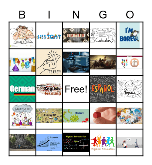 Los Cursos Bingo Card