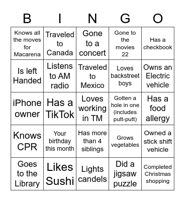 Treasury Management Bingo! Bingo Card