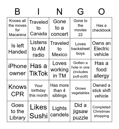 Treasury Management Bingo! Bingo Card