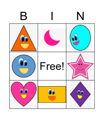 Formas-Shapes Bingo Card
