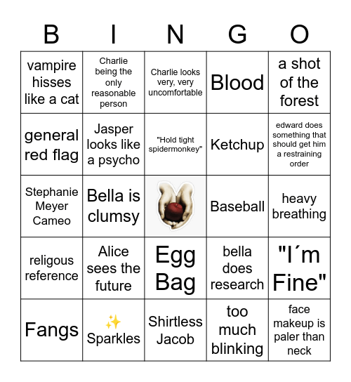 Twilight 1 Bingo Card