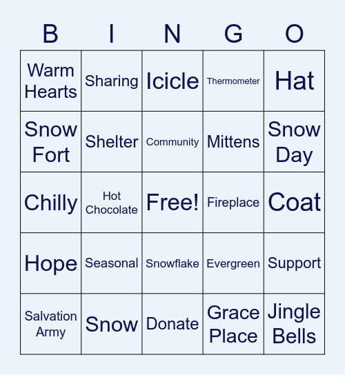 Warm Hearts Winter Collection Bingo! Bingo Card