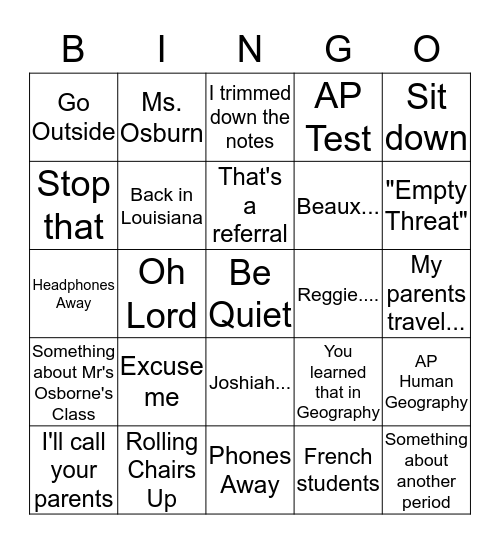 Osterbingo Card