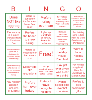 DRIPIN Mix & Mingle--Find a person who fits each description.  Most correct tiles completed by 5 PM wins (not the most lines of bingo). Bingo Card