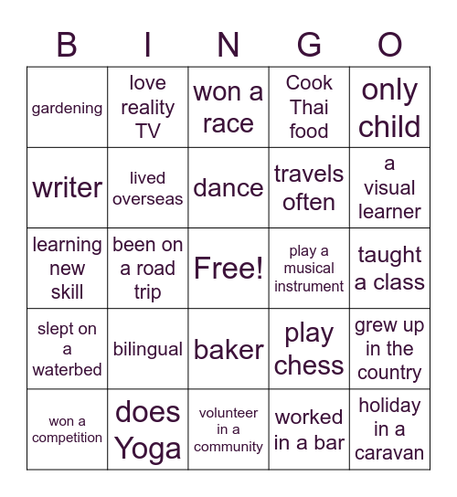 CPALES Bingo Card