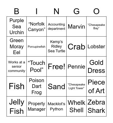 BECO BINGO Card